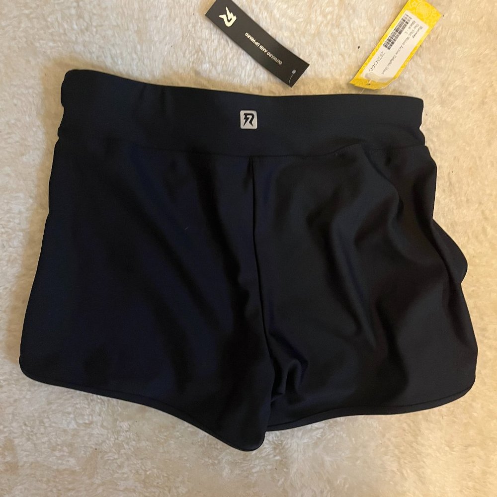 Black athletic shorts